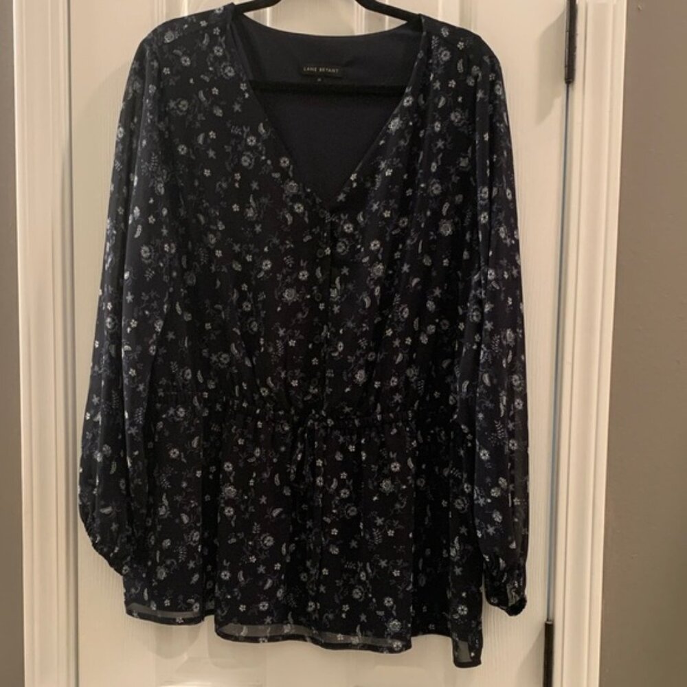 Lane Bryant Navy and Grey
